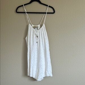 White Sleeveless Romper